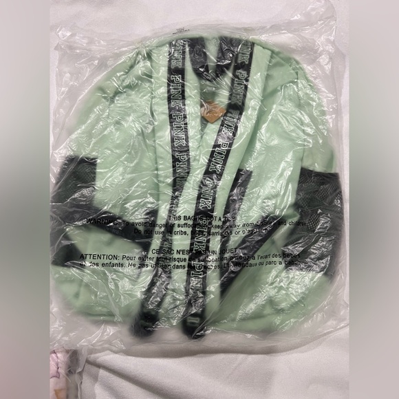 New NWT VS PINK Victoria Secret mint green classic backpack bag main image 6
